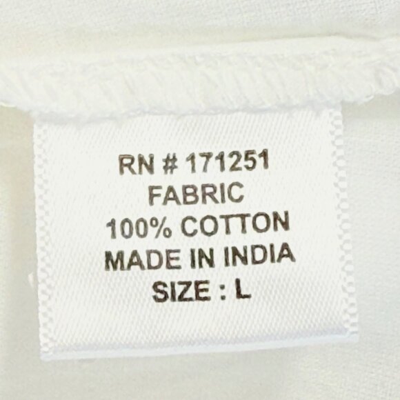 Jennifer & Grace Women's White Lined Eyelet Maxi Skirt Size L Elastic Waist NWT - Picture 9 of 11